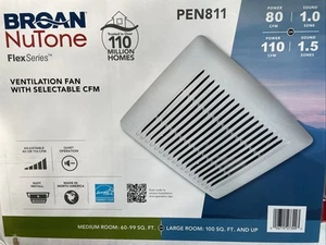 Broan Nutone Flex Series 80/110 CFM Bathroom Exhaust Fan PEN811 New Free Ship - Picture 1 of 2