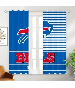 Cortinas Buffalo Bills 72W X 63L - Imagen 1 de 5