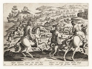 Caza a la deriva caza Persia Persia Stradanus Venationes Ferarum grabado en cobre 1578 - Imagen 1 de 1