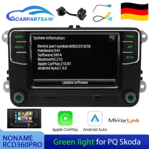 MIB RCD360 PRO Grün Carplay Android Auto RCD330 Plus Autoradio Für VW Golf SKODA - Bild 1 von 16