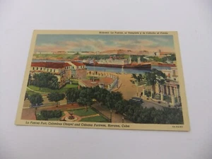 Havana Cuba Harbor Shipping Postcard - Picture 1 of 9