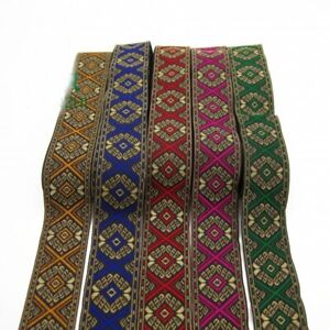 New 3 Meters Diy Bag Curtain Clothing Decor Trims Ethnic Jacquard Webbing Ribbon
