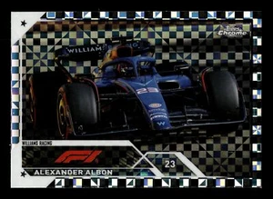 2023 Topps Chrome Formula 1 ALEXANDER ALBON CHECKER FLAG REFRACTOR #117 - Picture 1 of 2