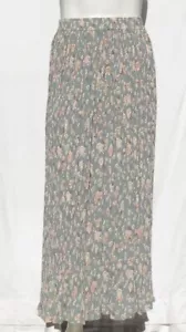 NEU ORVIS US Gr. XS S grün Blumenmuster Rayon zum Anziehen Besen langer Maxirock - Bild 1 von 6