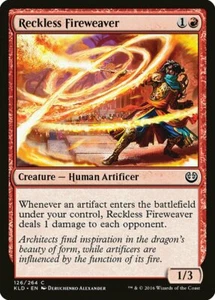 Reckless Fireweaver - Kaladesh - Magic: The Gathering MTG - Picture 1 of 1