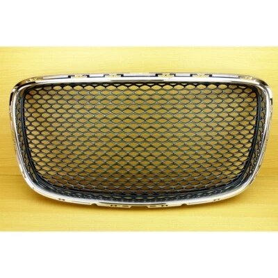 Chrome Black SRT Look Front Grille Grill Cover For Chrysler 300 300C 300S 15-19 - Image 1 of 4