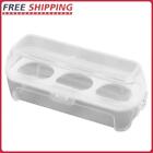3/4/8 Grid Egg Carton With Lid Stackable Bpa Free For Fridge (A)
