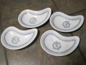 JOHNSON BROTHERS, ENGLAND ~ LACE (OLDER MARK) ~ (4) BONE DISHES)  ~ RARE ~ VGUC - Picture 1 of 4