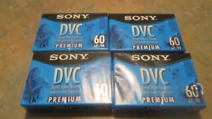 Sony 60 min Mini DVC Premium Digital Video Cassette Tapes (lot of 4) - Picture 1 of 4