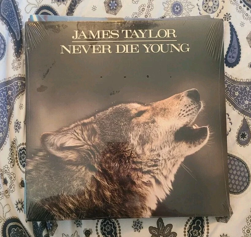 James Taylor Never Die Young 1st Pressing Columbia Records FC 40851 Hype Sticker