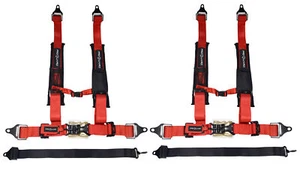 Arnés ProGuard Rojo 4 Puntos 2" Correas Universal UTV Todoterreno Arnés Paquete de 2 - Imagen 1 de 9
