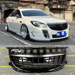 ABS Black Front Upper Grill Grille Mesh Fits For Buick Regal 2014 2015 2016 2017 - Picture 1 of 21