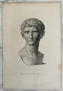Rare Antique Engraving The Emperor Caligula By P. Dujardin 1883 Gebbie & Co. - Picture 1 of 6