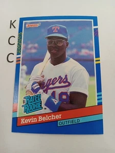 1991 Donruss Baseball RC #46 Kevin Belcher Texas Rangers - Picture 1 of 2