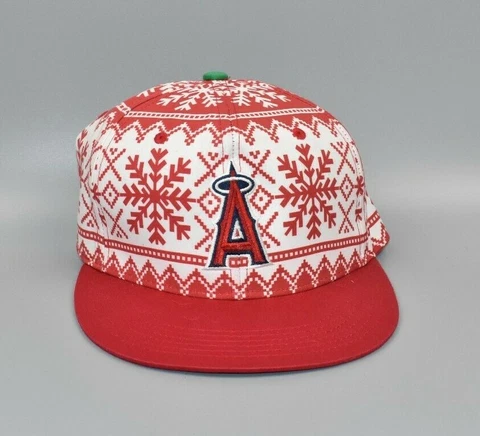 Los Angeles Angels Anaheim Ugly Sweater Style Stadium Giveaway Snapback Cap Hat Cover
