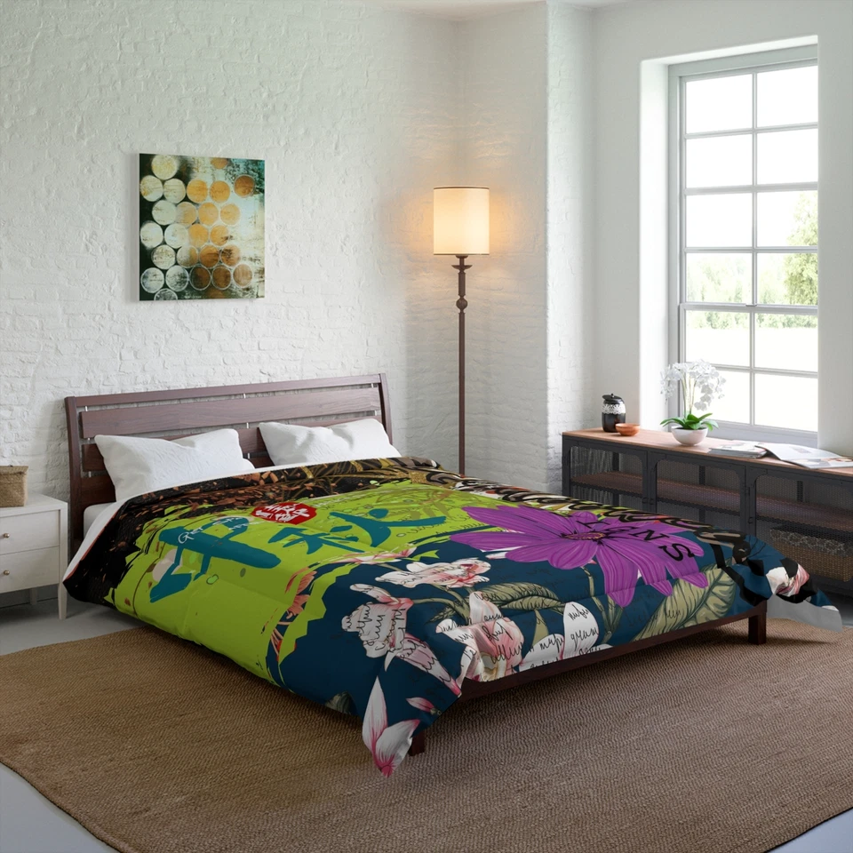 Edredón floral boho MOLLYDOOKER®, ropa de cama acogedora, MANTA ACOLCHADA DOONA Foto 1 de 1