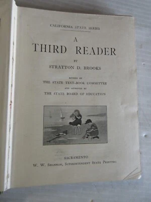 A THIRD READER CALIFORNIA STATE SERIES 1910 - Image 1 of 4