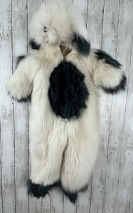 Vtg Halloween Costume Shaggy Dog Costume 36" KMart Plush Sheepdog 3T-4T Warm - Picture 1 of 16