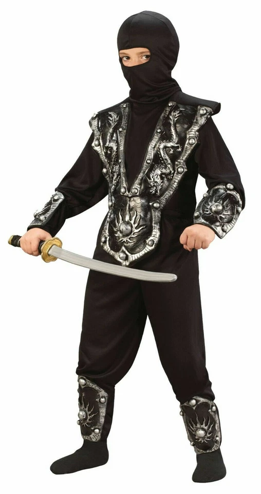 Ninja Fighter Halloween Costume. Sz. Boy's Lg. 10-12. New. Nice! - Image 1 of 1