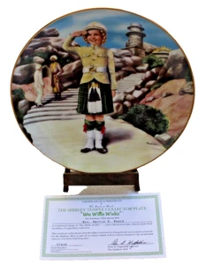 COLLECTOR PLATE SHIRLEY TEMPLE “WEE WILLIE WINKIE” DANBURY MINT BOX + COA - Imagen 1 de 4