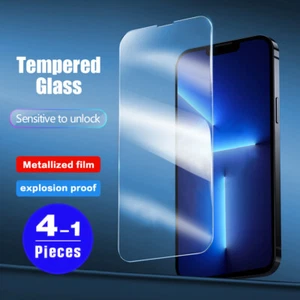 Tempered Glass Screen Protector Film For iPhone 16 15 Pro Max 14 13 12 11 XS XR - Picture 1 of 17