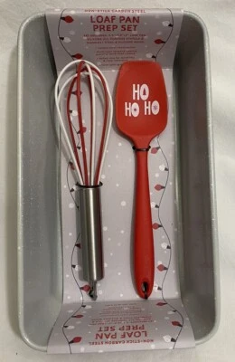 Conjunto de preparação para panela de pão/conjunto de 3 peças 2 utensílios de silicone e panela antiaderente NOVO EM FOLHA - Imagem 1 de 4