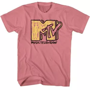 MTV Scribble Logo Mauvelous TV Shirt - Picture 1 of 2