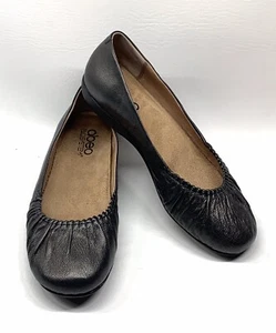Abeo BIO System TAYLIN Ballet Flat Slip On Pewter Leather Sz US 7 Neutral Ortho - Picture 1 of 12