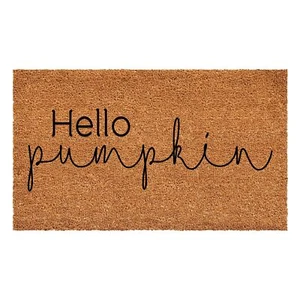 24"x36" "Hello Pumpkin" Doormat Tan/Black Fall Entryway Welcome Mat - Picture 1 of 4
