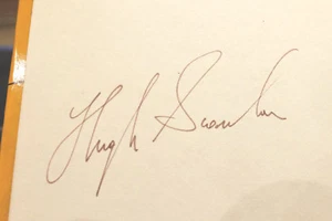 HUGH SCANLON AUTOGRAPH trade union boss / WAGE PAYMENT STRUCTURES A. R. Swannack - Picture 1 of 4