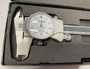 Mitutoyo 505-675 Dial Caliper, 0-6" Range, .001" Graduation *MODIFIED OD JAW - Picture 1 of 3