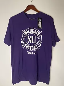 Under Armour Northwestern Wildcats Football 150 Years T-Shirt Loose Size M - Picture 1 of 7