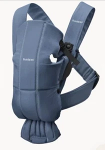Baby Bjorn Baby Unisex Infant Mini Carrier Vintage Indigo Blue Cotton 7-25lbs - Picture 1 of 9