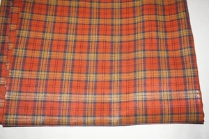 1-3/4 Yard x 44", Markenlos, Orange/Gold Metallic, Synthetik, Nähen Stoff - Bild 1 von 1