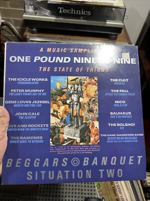 One Pound Ninety-Nine Vinyl Record Music Sampler The Cure The Ramones Nico Etc - Image 1 of 4