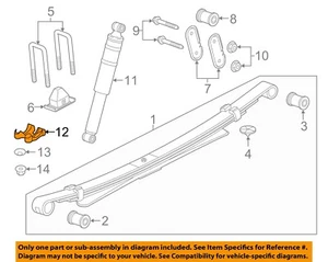 GM OEM 15-22 Canyon Rear Suspension Suspension Components-Plate 23450905 - Picture 1 of 2