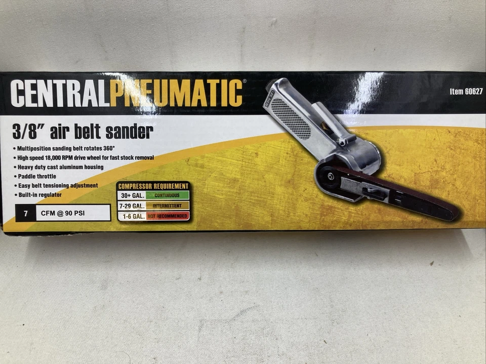 Lixadeira de correia pneumática 3/8" (B) - Imagem 1 de 1