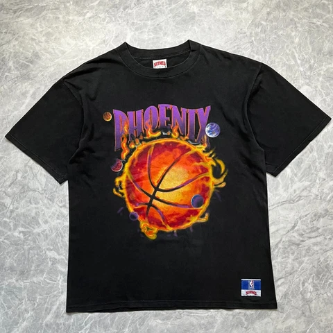 VTG 90s NBA PHOENIX SUNS DOUBLE SIDE T-SHIRT MADE IN USA SIZE XL Cover