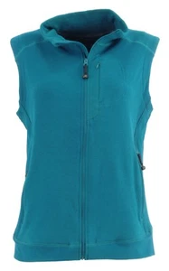 TERRAMAR WOMEN'S HOTTOTTIES LIGHTWEIGHT GRID GEO FLEECE ZIP FRONT VEST MEDIUM - Picture 1 of 5