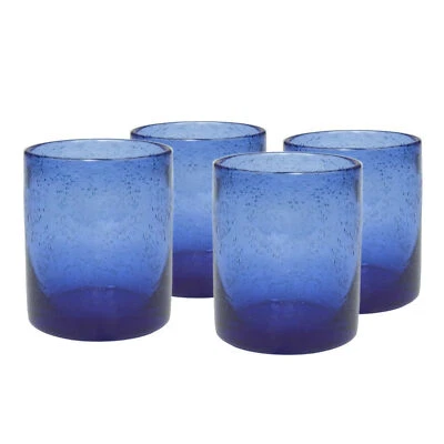 Artland Iris Double Old Fashioned Glass, 14 oz, Set of 4 - Cobalt Blue - Image 1 of 4