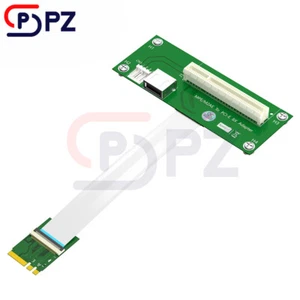 NGFF (M.2) Key A/E To PCI-E X8 Riser Card with FPC Cable & Magnetic Pad Vertical - Picture 1 of 5
