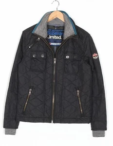 SUPERDRY Limited Quilted Motorbike Jacket Men Size L MJ5689 - Picture 1 of 9