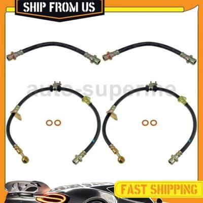 Kit manguera freno delantero trasero línea 4x para Honda Civic 1989-1990 Foto 1 de 4