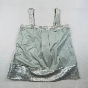 Camiseta sin mangas Theory para mujer Cami gris mediana algodón lentejuelas elegante Tressia NUEVA - Imagen 1 de 20