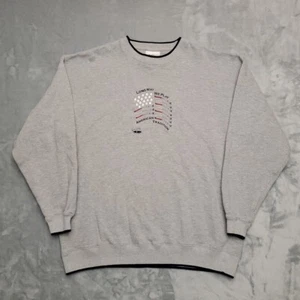 Vintage Golfing Sweatshirt Mens XL Gray Embroidered Y2K Retro Crewneck Sweater - Picture 1 of 9