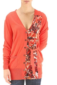Paul Smith cardigan pannello fiori tg 40, flower print detail cardigan size S - Imagen 1 de 3