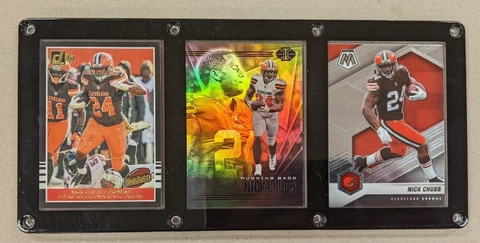 NICK CHUBB 3 CARD PLAQUE CLEVELAND BROWNS Cover