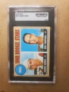 1968 TOPPS #247 JOHNNY BENCH SGC AUTHENTIC - Picture 1 of 2