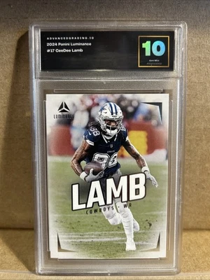 CeeDee Lamb Graded 10/10 2024 Panini Luminance Card #17 - Image 1 of 2