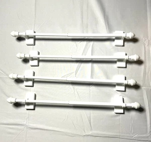 4 Stück Magnetische Gardinenstangen Verstellbar Metall Türen Magnetstangen, 9-16 Zoll - Bild 1 von 3